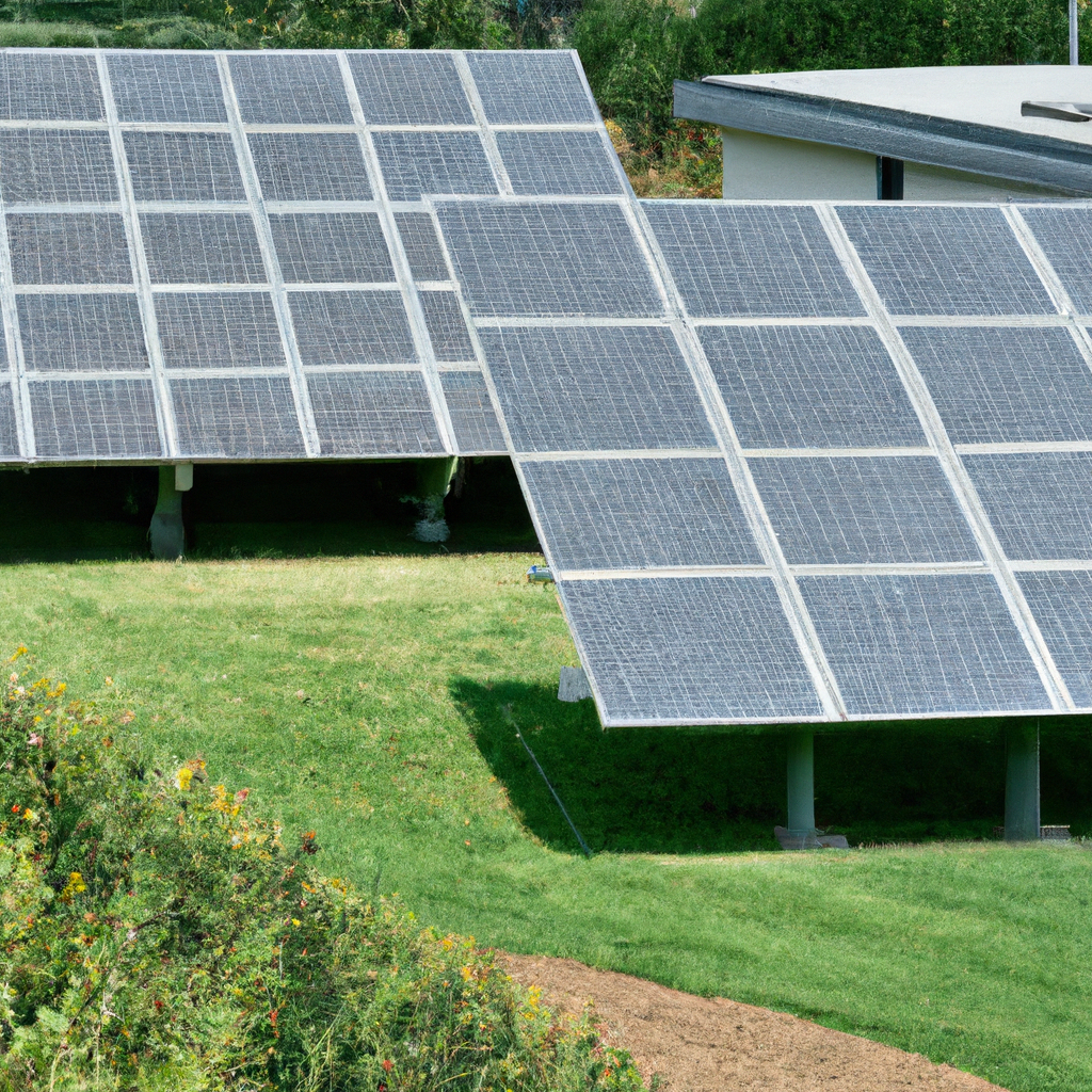 Impianto fotovoltaico con pannelli solari all'avanguardia